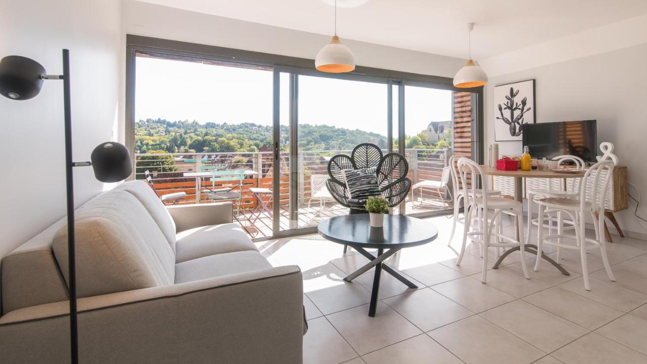 Le Coquet Avec Balcon Terrasse Et Parking Prive Apartment Sarlat-la-Canéda Exterior foto